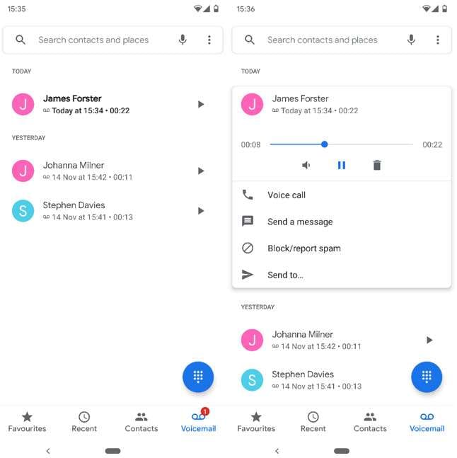 delete voicemail android