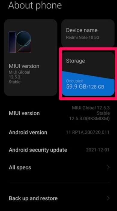 android storage settings 