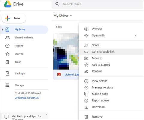 Transfer your photos from Google Drive to Flash Drive 