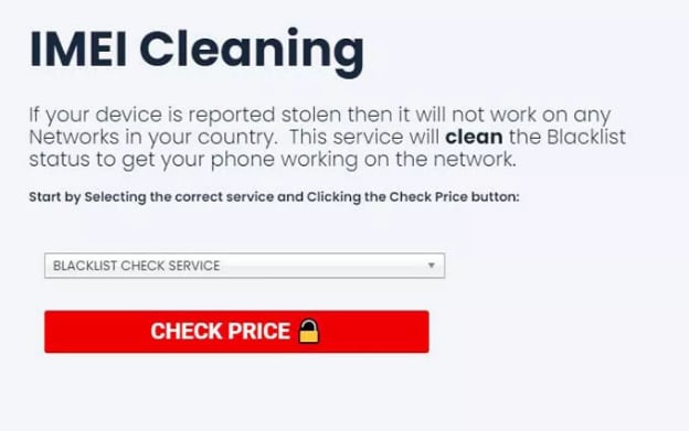 IMEI cleaning services 