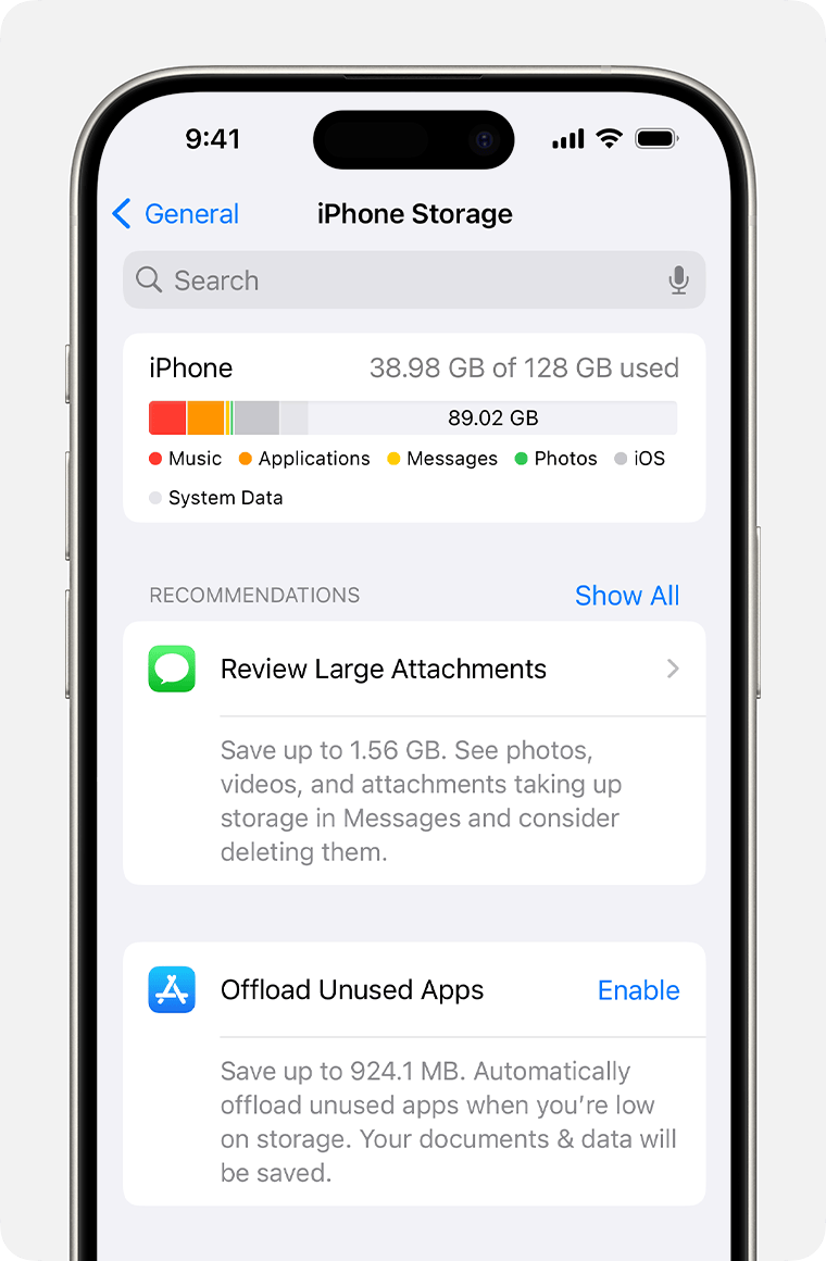 review iphone storage 