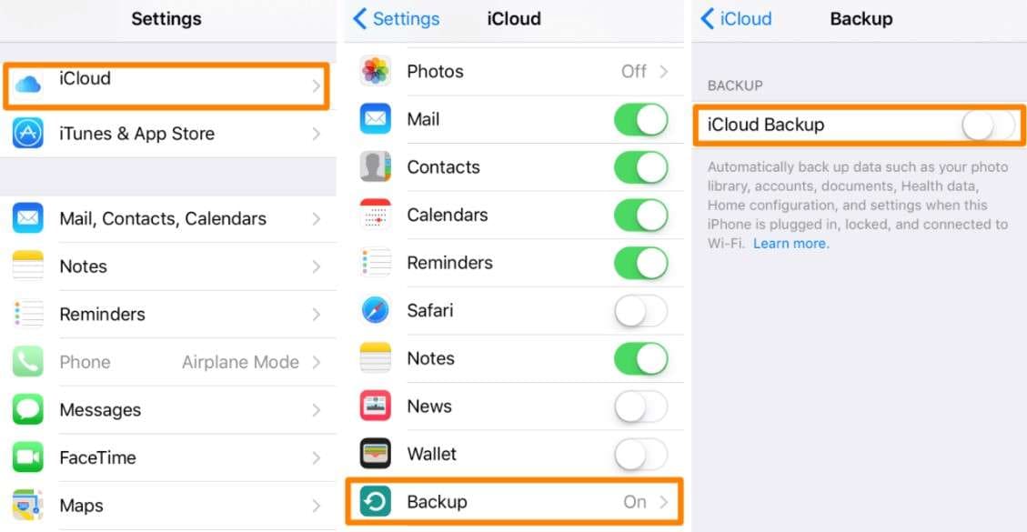 icloud backup