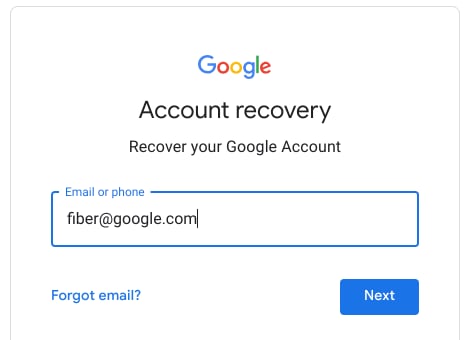 recover your google account