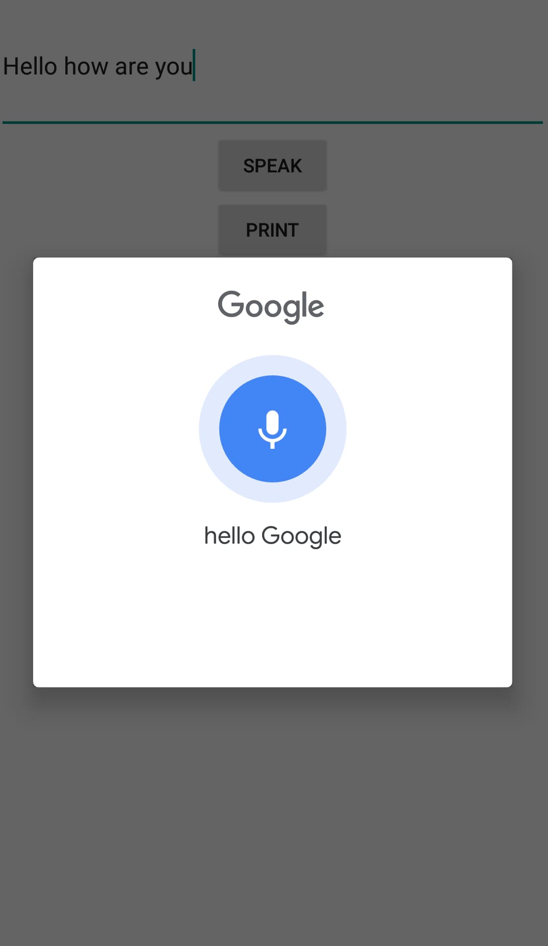 google voice typing