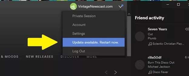 update the spotify app on your desktop. 