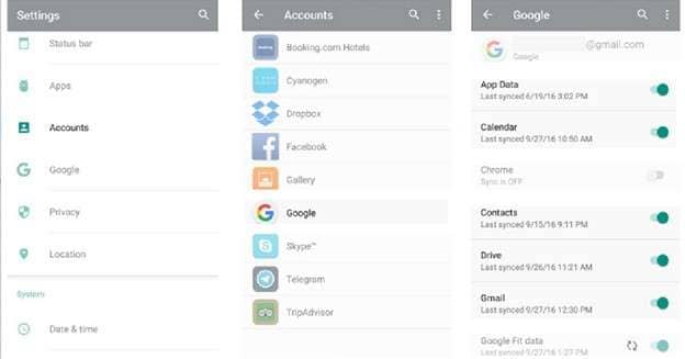 Sync Data to Google Account on Huawei Phone