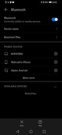 Enable Bluetooth on Huawei and Samsung Devices