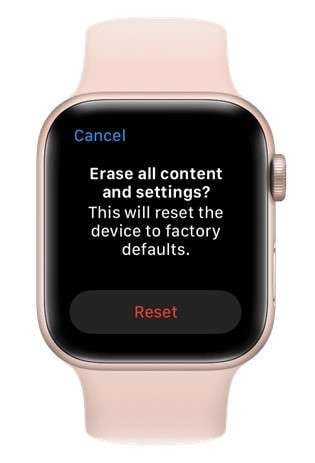 Reset Apple Watch without Passcode