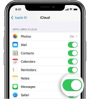 using icloud for transfer