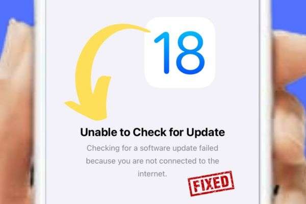 solving unable to check for update issue on ios 18