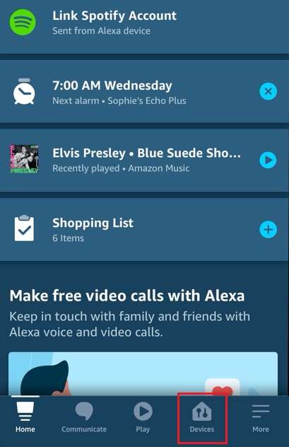 alexa device tabs