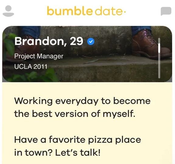 bumble profile