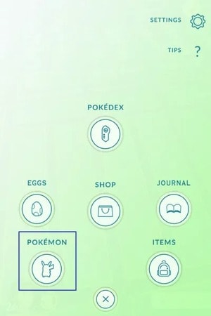 access pokémon in pokémon go