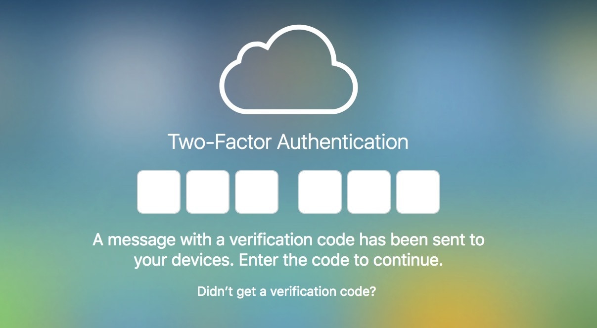 icloud two-factor authentication