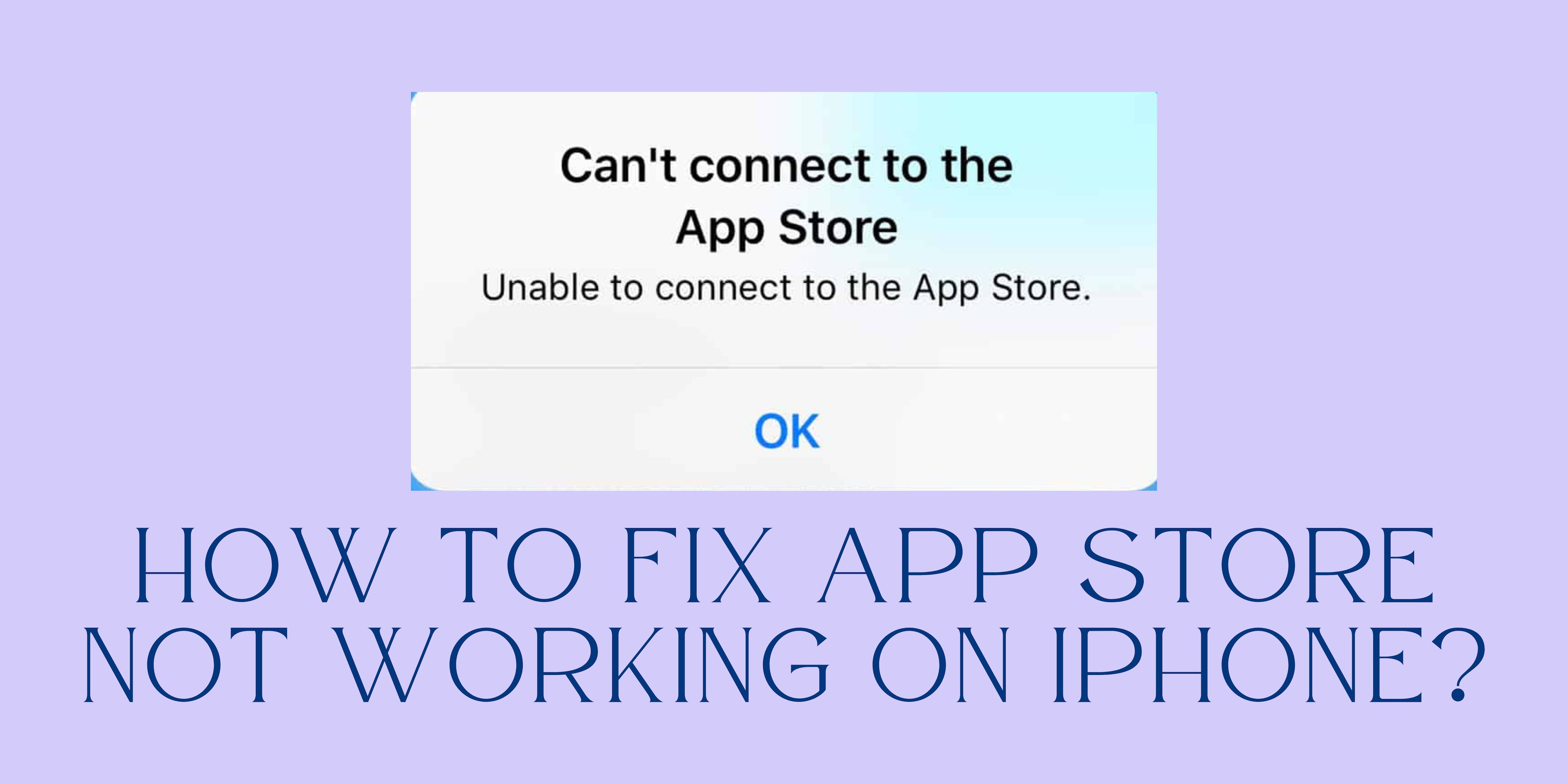 app store not working on iphone