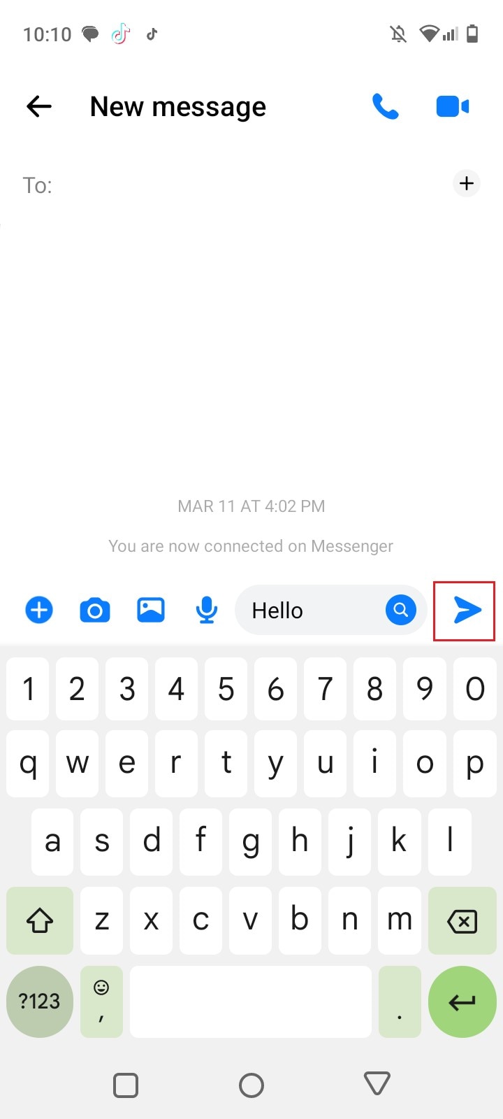 send messenger message