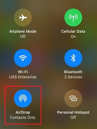 airdrop option