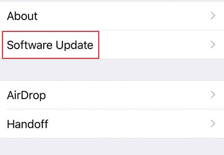 software update