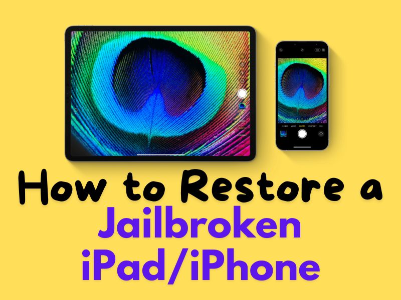 restore jailbroken iphone