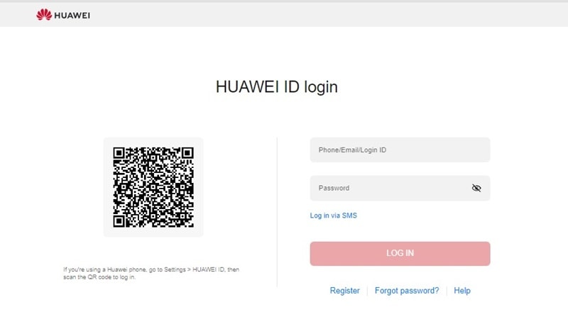 huawei id login