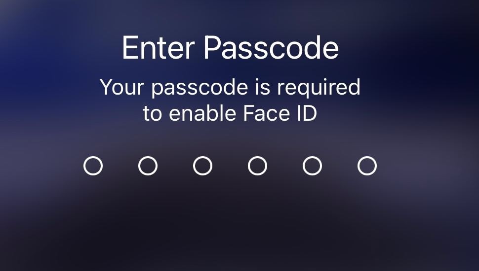 enter passcode