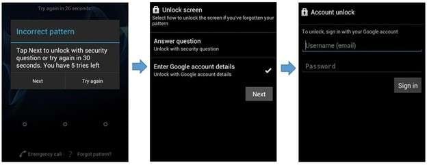 input your google account username and password. 