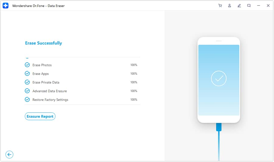 click erasure report