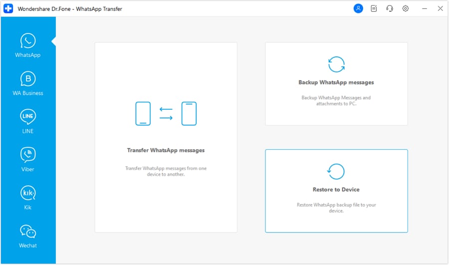 dr.fone whatsapp restore