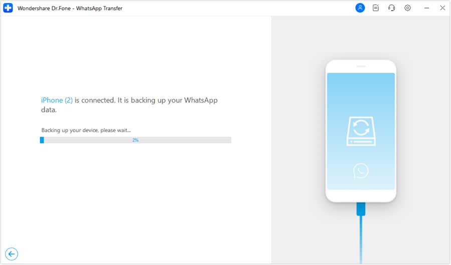 whatsapp backup in-progress