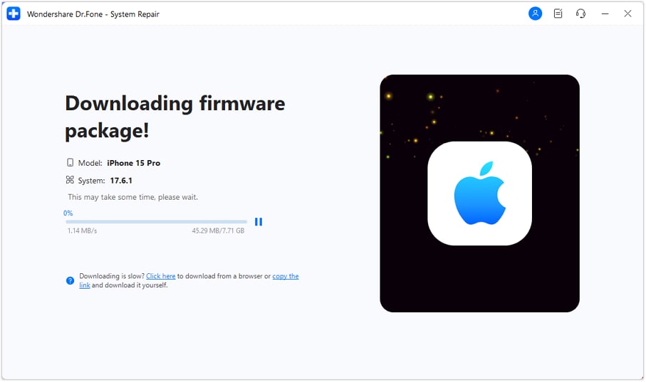 downloading your preferred ios firmware. 