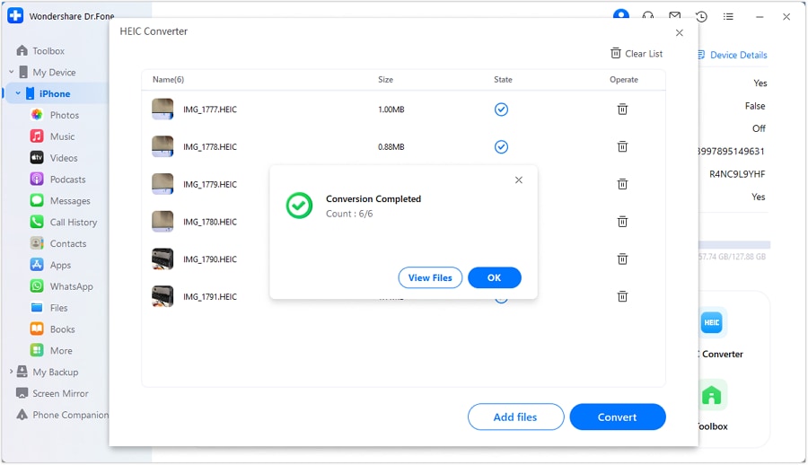 convert heic to.jpgon windows using dr.fone