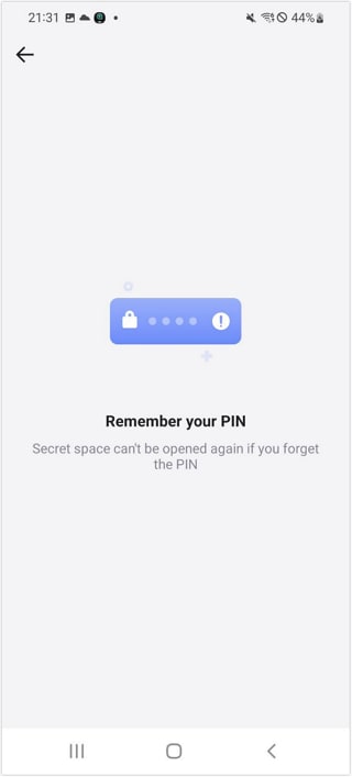 remember pin to avoid inconvenience