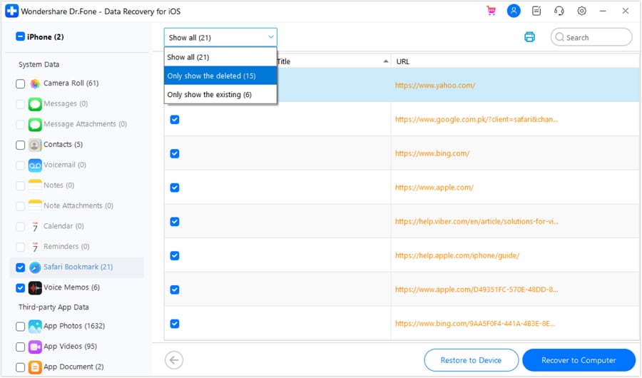 preview data and filter