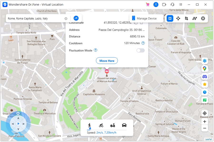 sppof your iphone location