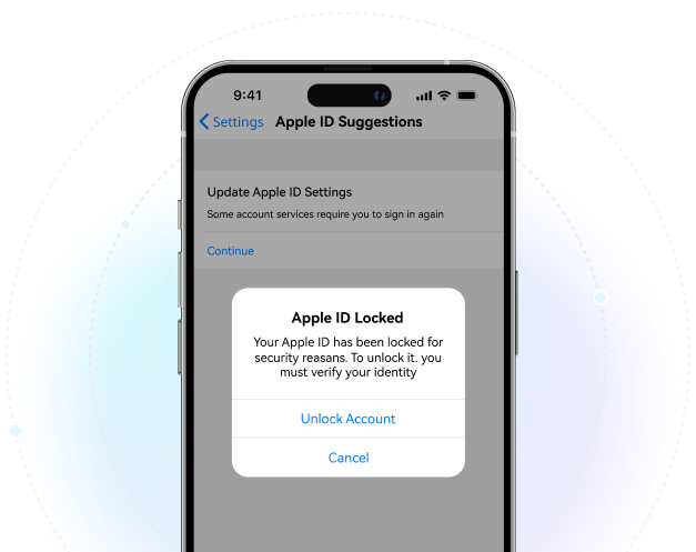 apple id locked for security reasons