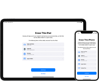erase iphone or ipad