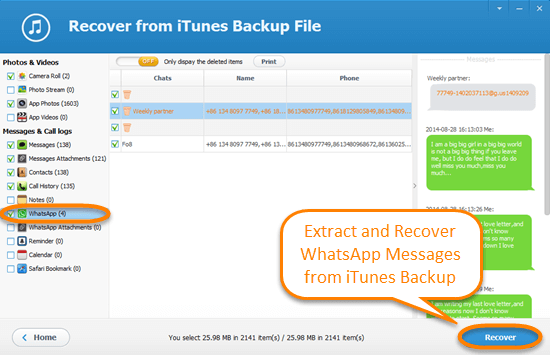 itunes backup