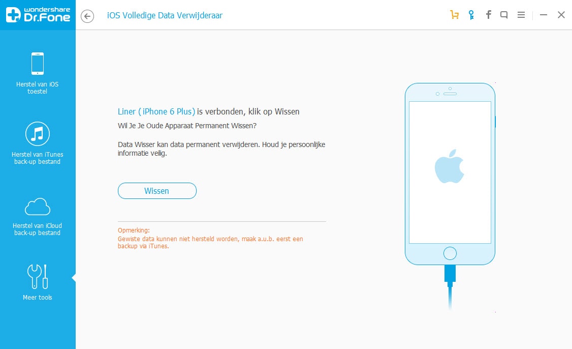 Alle Inhoud en Instellingen Wissen op iPhone