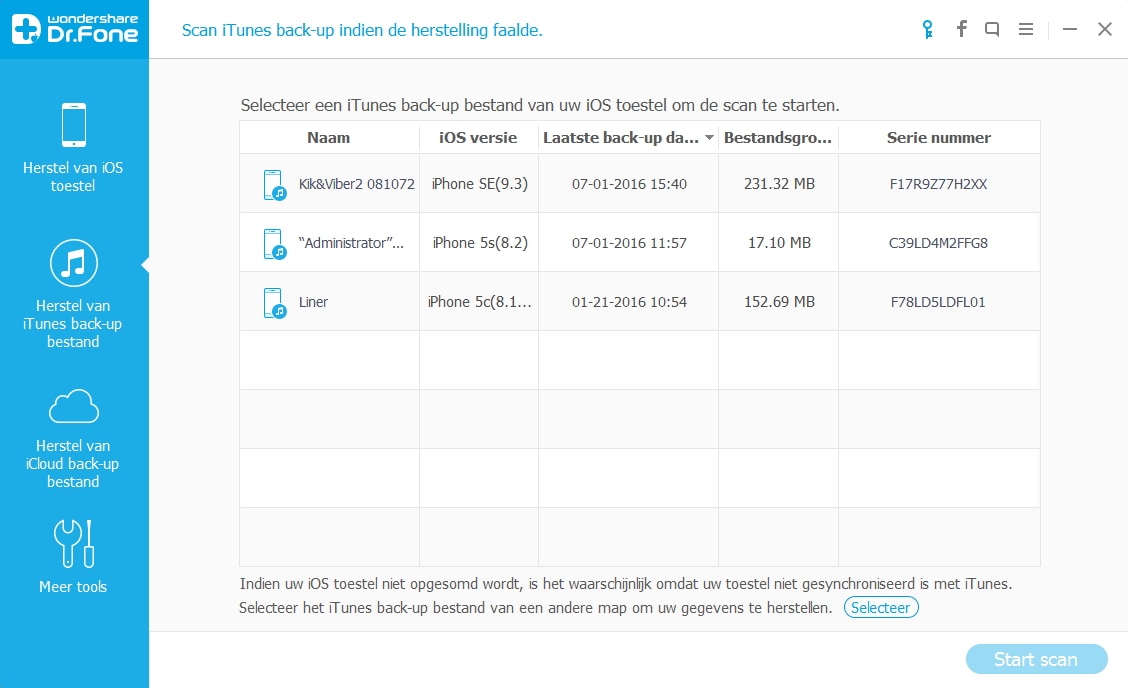 tenorshare iphone data recovery alternative