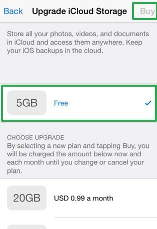 cancel iCloud storage plan