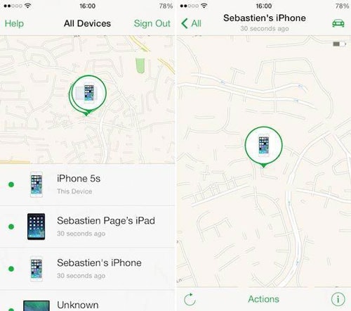  locate find my iphone lost mode