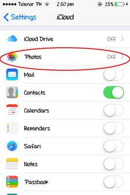 setup and use iCloud photo sharing