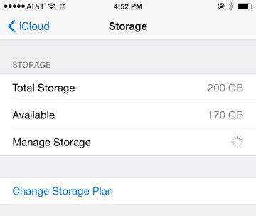 start to manage iCloud backups