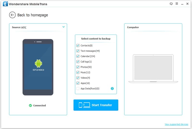 backup HTC files