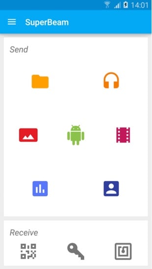 android file transfer apps-SuperBeam