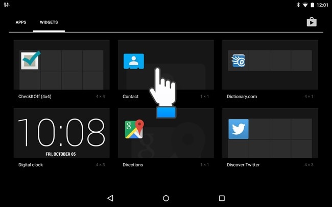 contact widget android