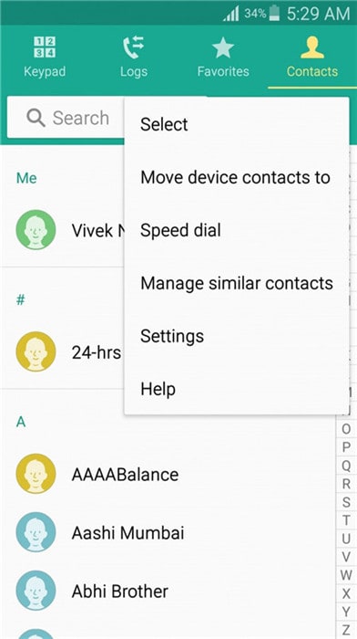 backup android contacts