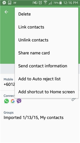 manage whatsapp contacts