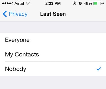 whatsapp last seen