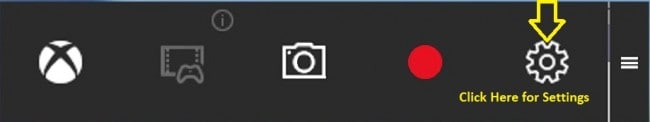screen recorder in win10-click on the settings button